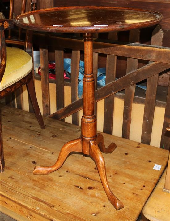 Victorian circular  mahogany dish top tripod table